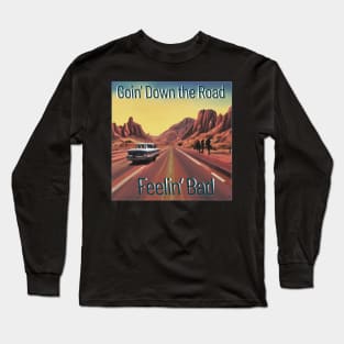 Grateful Dead Parking Lot Art Deadhead handpainted Goin Down the road Desert Retro Long Sleeve T-Shirt